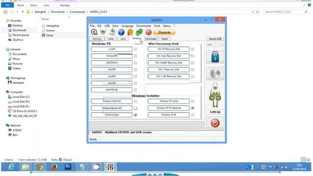 How to create multiboot flashdisk with Sardu