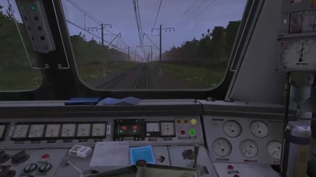 Trainz Simulator 2012 ЧС7-032 с Скорым поездом по Белорусскому направлению МЖД