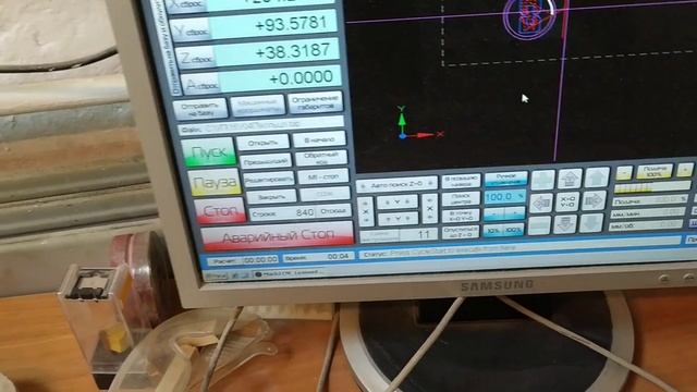 Mach3 запуск УП с произвольного места / Mach3 resume program from selected point