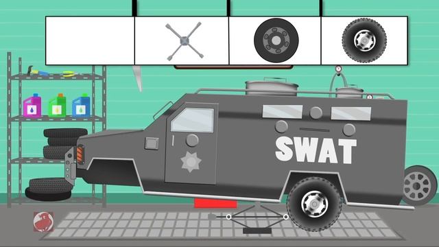 Taxi Car | Car Garage | Car Repair Cartoon Video For Kids