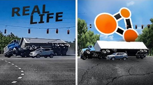 Аварии на реальных событиях в BeamNG.Drive #52