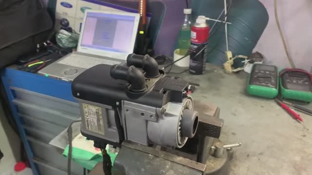 Запуск Вебасто на столе, как разгорается Вебасто наглядно (Webasto).