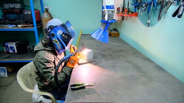 TIG сварка алюминия, режим импульса. Моё первое изделие.