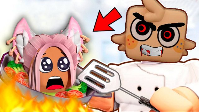 ГУБ СУМАСШЕДШИЙ повар на АДСКОЙ кухне в Роблокс / Crazy Сhefs Roblox AmaiQT