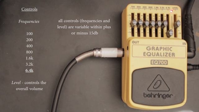 Behringer EQ700 Graphic Equalizer Demo