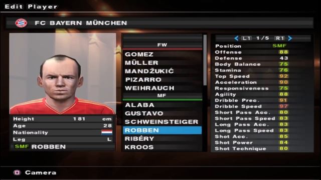 Arjen Robben - Stats Evolution - PES 2 ao PES 2021 - PS2