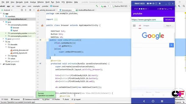 WebView in Android Studio |  Web Browser in Android Studio | Make Web Browser in (Hindi) (#5)