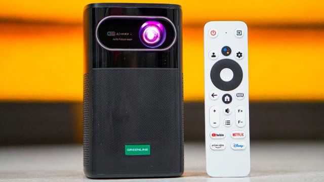3 часа БЕЗ РОЗЕТКИ!👍 КАРМАННЫЙ DLP 4K проектор Green Line FG27 🔥 200" ДЮЙМОВ, 15000мАч, Google TV