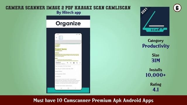 Must have 10 Camscanner Premium Apk Android Apps