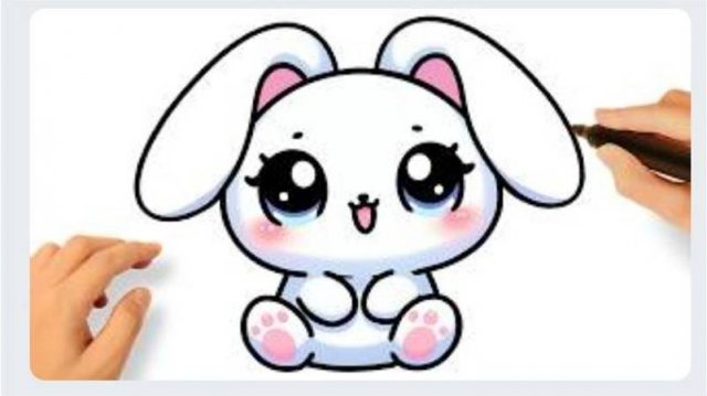 КАК ЛЕГКО НАРИСОВАТЬ МИЛОГО ЗАЙЧИКА🐇❤️