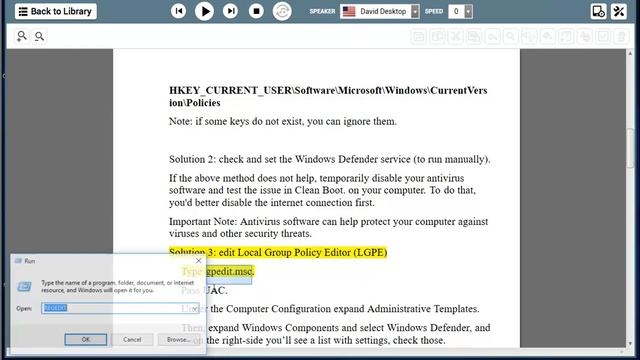 Fix error code 0x800704ec when running Windows Defender / Windows Store