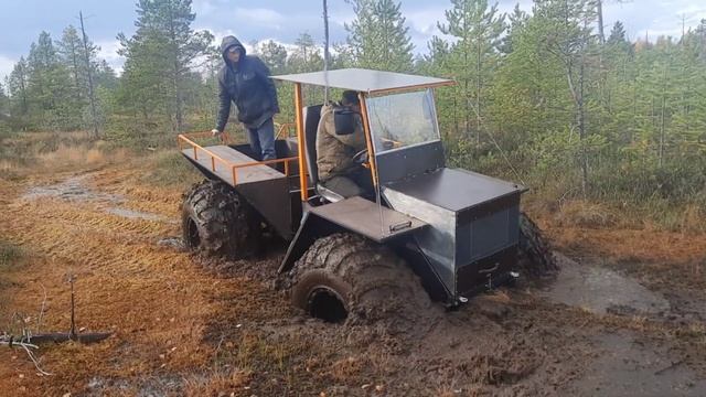 Испытания вездехода с двигателем Kubota D722 ч.1