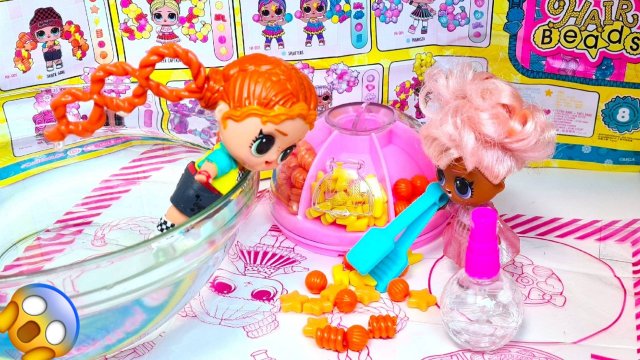У ВАС ВОЛОСЫ РАССЫПАЛИСЬ😱👀 НОВАЯ КУКЛА ЛОЛ LOL HAIR BEADS❗ куклы мультик истории ДАРИНЕЛКА