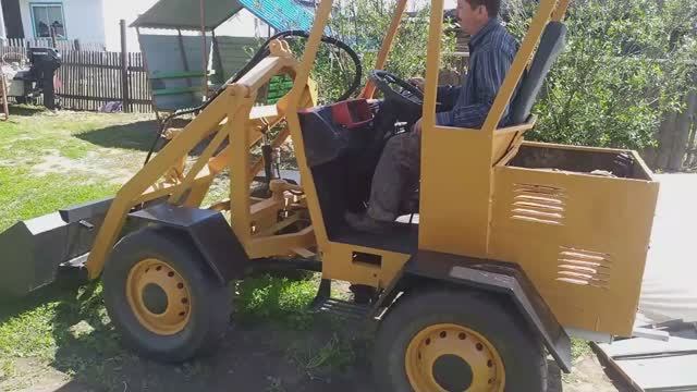 Мини погрузчик с двигателем от ваз 2109. Часть 4