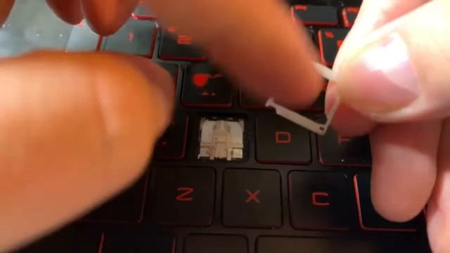 MSI laptop keyboard retainer clip & rubber spring glue replacement