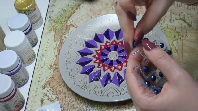 Мастер Класс по росписи тарелки! Для начинающих.