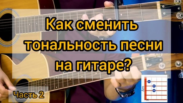Как сменить тональность песни на гитаре. (Часть 2) Что такое каподастр и как им пользоваться?