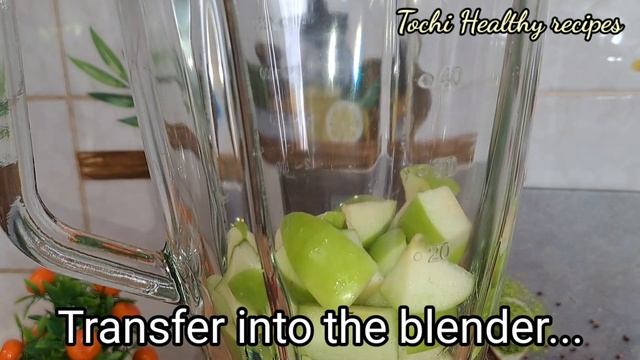 the best green Apple juice that nourish the body/how to make healthy green Apple juice #applejuicer