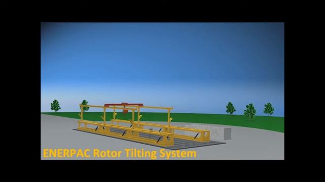 мобильный самовозводящийся портальный кран ENERPAC