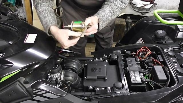 Установка дополнительного электробензонасоса на квадроцикл РМ 650 - 2.