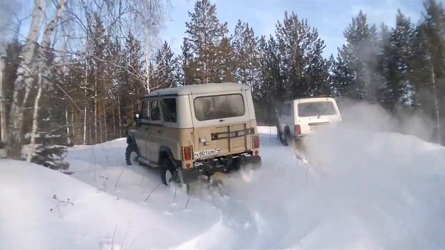 Нива & Уаз по Снегу