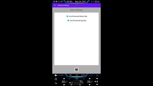 Tesla style head-unit custom enhancement app, first update.