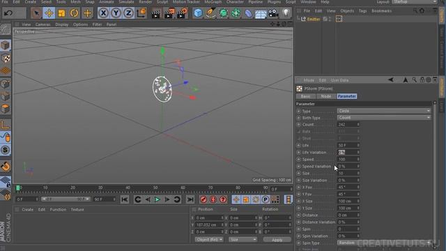 Изучаем Thinking Particles в Cinema 4D - Часть 1 - PStrom