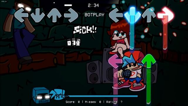 Friday Night Cursed Vs Herobrine DEMO Friday Night Funkin Mods