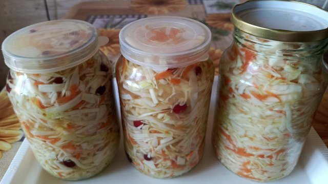 2 РЕЦЕПТА КАПУСТЫ НА ЗИМУ-КВАШЕННАЯ И МАРИНОВАННАЯ С КЛЮКВОЙ