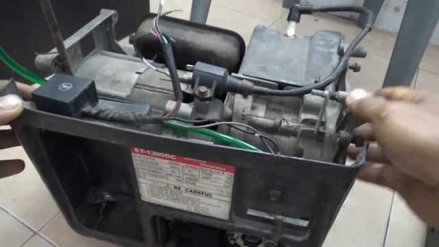 Rangkaian kabel pengapian genset 2 tak
