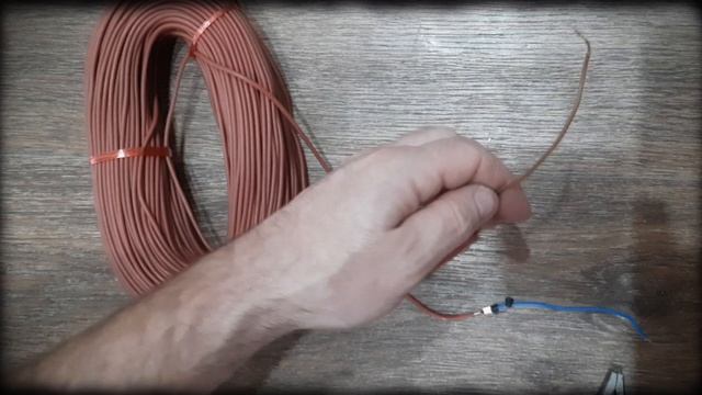 Греющий кабель 12к 33ом.Соединение с проводом,подключение к 220 V