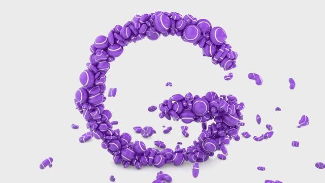 Изучите азбуку с помощью 3D красочных шариков - Азбука для детей