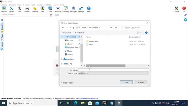 Create key pairs with MobaXterm|微软系统借助MobaXterm自制密钥