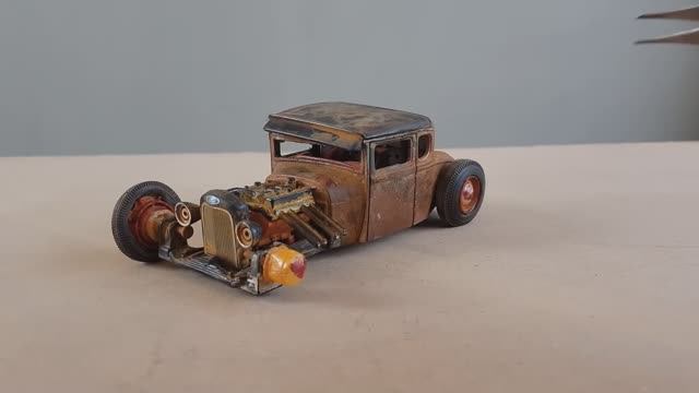 Реставрация модельки 1929 года Ford Roaster Hot Rod