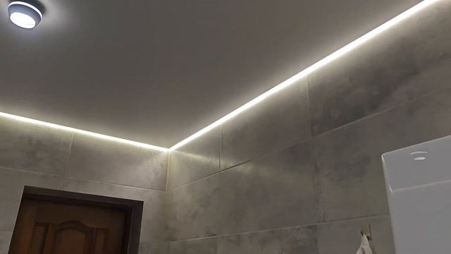 Проблема светодиодной подсветки в натяжной потолке (парящий профиль)