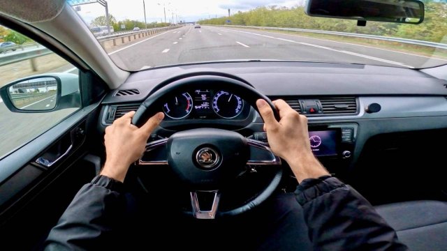 Шкода Рапид Тест драйв от первого лица
