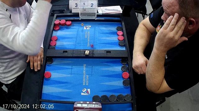Чемпионат России по длинным нардам блиц. Генри Гаспарян - Андрей Разумов