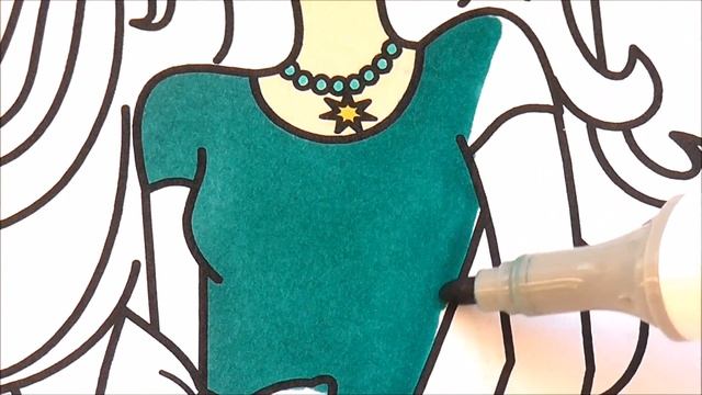 Раскраска БАРБИ Рисуем БАРБИ Раскраски для малышей Coloring BARBIE Draw BARBIE Coloring pages for