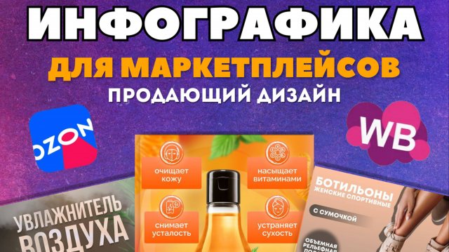 Бесплатный урок. Как создать инфографику для маркеплейсов.