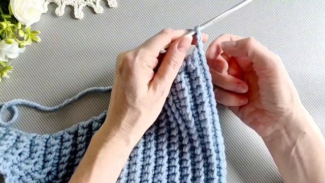 Трендовая косынка "Нюрочка" крючком за вечер. #вязание #от Ажурного магазинчика