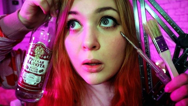 АСМР 💄 макияж стройматериалами | ASMR makeup by improvised means 💄