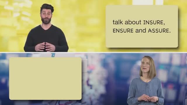 assure, ensure, insure