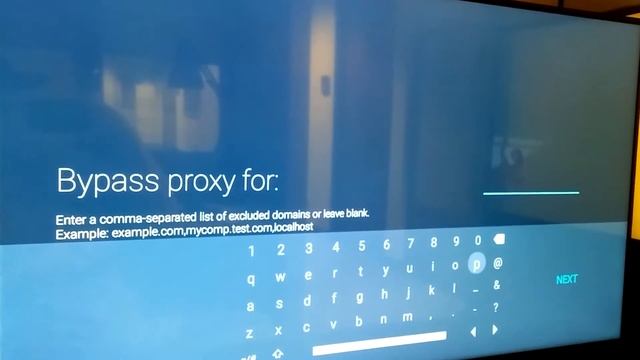 Proxy settings on SmartTV and Android TV