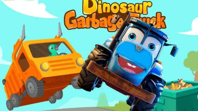 Синий трактор игроман и мусоровоз Игровой мультик про машинки для малышей.mp4
