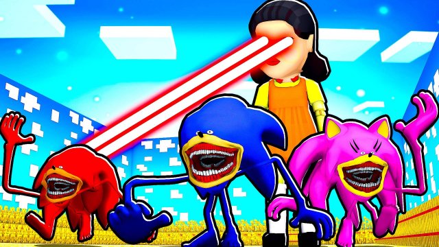ШИН СОНИК НО ПОПАЛ В ИГРУ В КАЛЬМАРА В МАЙНКРАФТ МУЛЬТИК SONIC TAPES