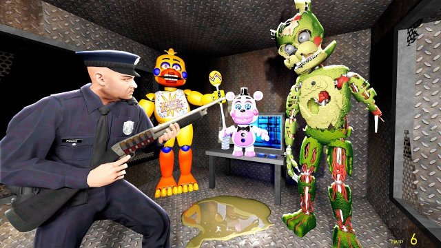 [Dimas.tv] АНИМАТРОНИКИ ПУГАЮТ ОХРАННИКА В ПИЦЦЕРИИ FNAF 6 #1 ► Garry's Mod
