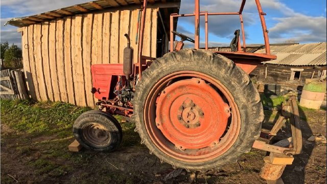 Трактор Т-25 серьезная поломка! Замена чулка!