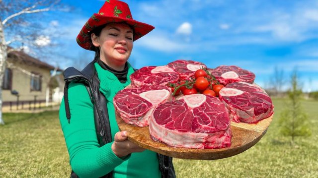 Аппетитные Стейки на Костре с Тушеным Мясом из Афганского казана 🤤