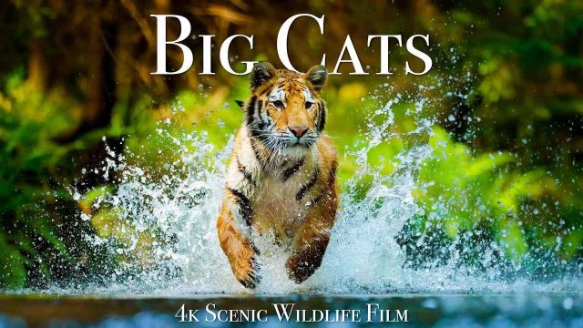 Big Cats Of The World 4K - Scenic Wildlife Film With Inspiring Music