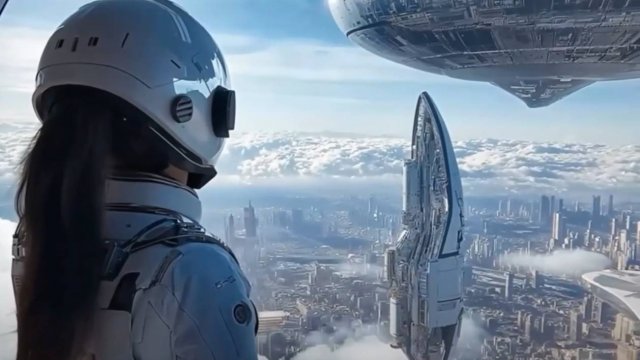 Будущее в образах искуственного интелекта.